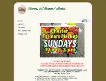 Tablet Screenshot of chesternjfarmersmarket.org